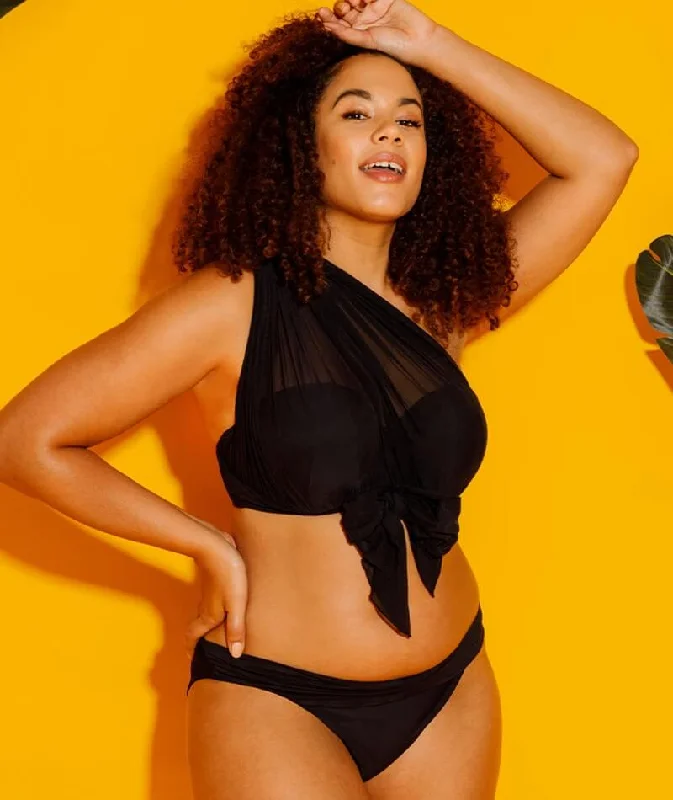 Flash Deal Curvy Kate Wrapsody Bandeau Bikini Top - Black