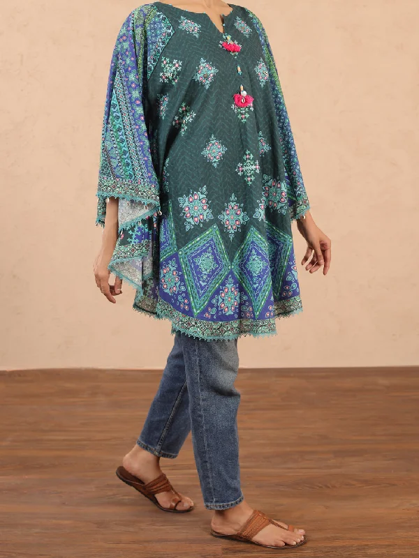 Quick Deals Teal Cambric Tunic - ALP-LK-1981