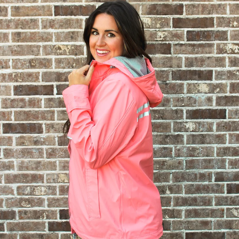 Low Price Raincoat Coral