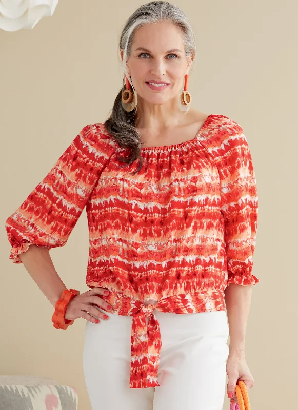 Cash Savings Butterick sewing pattern 6766 Misses' Tops