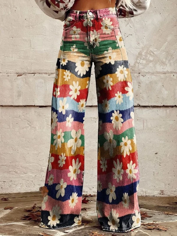 Massive Deal AGATHA VINTAGE WIDE LEG PANTS